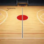 バスケのコートサイズとラインの名称を解説!3ポイントラインの距離は?