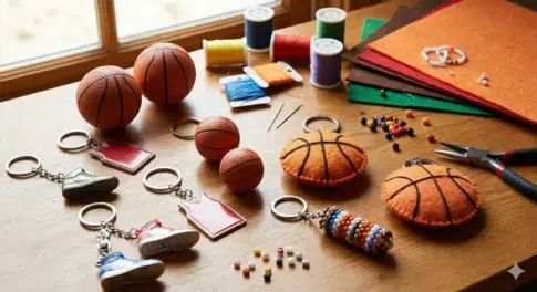 バスケのキーホルダーおすすめ！100均で買える？フェルトやビーズでの手作り方法も